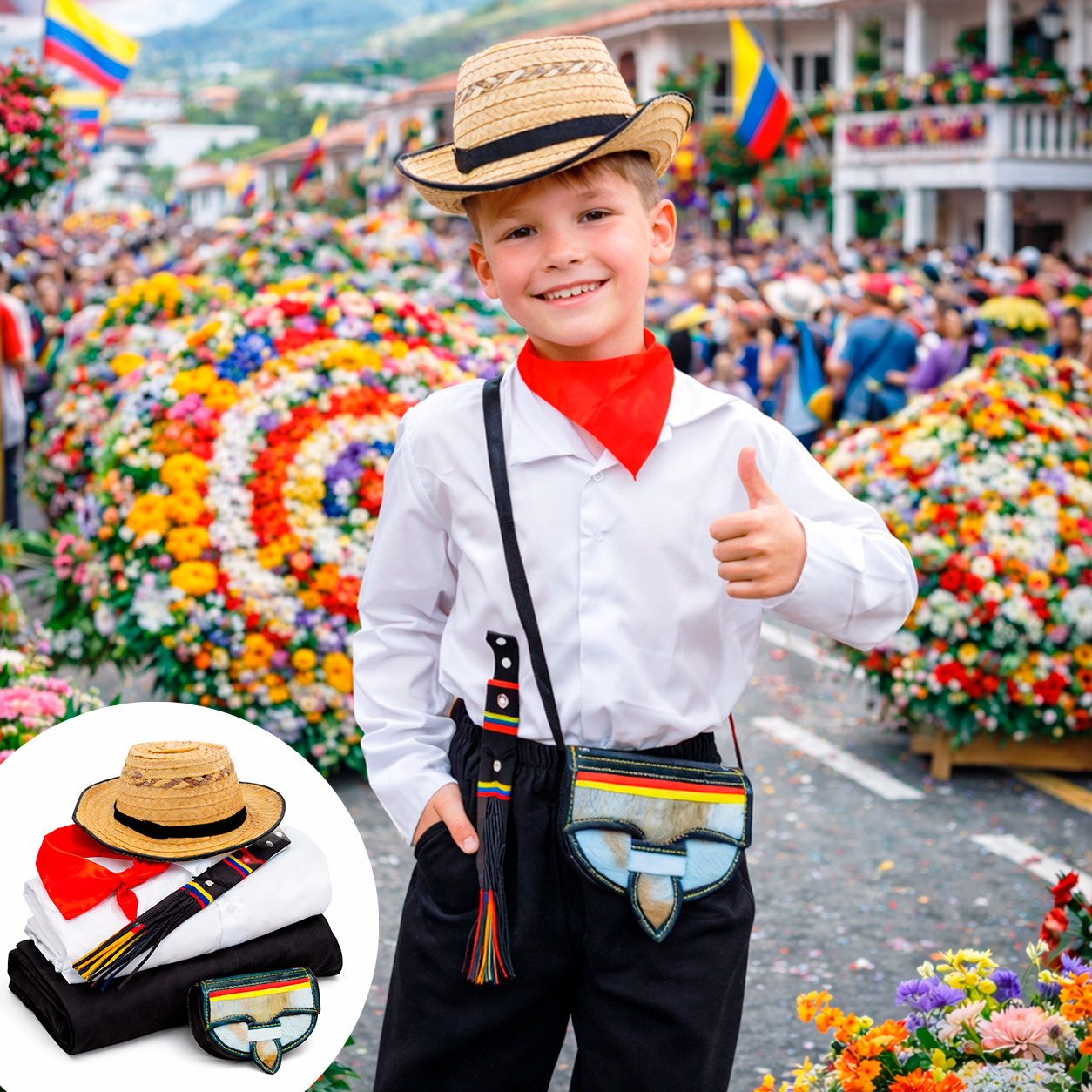Traje Tipico Niño Feria Flores Et000018